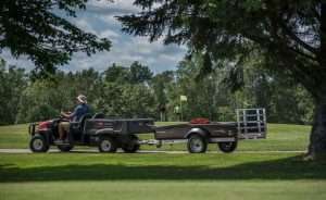 The company says the Cargo Max XRT can be pulled by most any utility vehicle. Photo: FLOE International