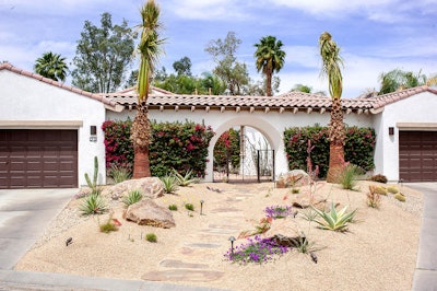 The new course will focus on drought-related best practices in landscaping, as illustrated here at a home with virtually no turfgrass. Photo: Coachella Valley Water District