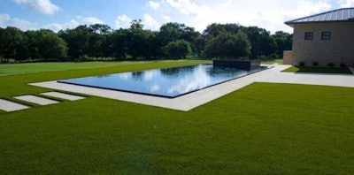LawnPop artificial grass installation at a home in Austin, Texas. (Synthetic Grass Warehouse photo)