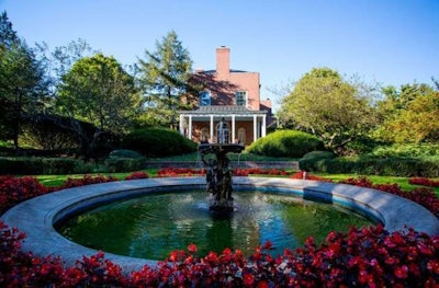 Minor changes to the pool garden will add the original paths to a pergola. Photo: Grand Rapids Symphony Committee
