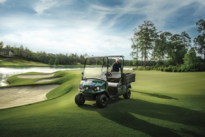 A Cushman Hauler PRO on the green at Sage Valley Golf Club. Photo: Textron Specialized Vehicles Inc.