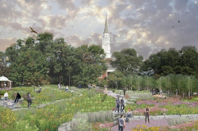 The 2014 winner of the Demonstration Project category was the University of Maryland for its proposed bioswales and rain gardens Photo: University of Maryland