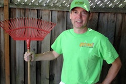 Get Reel Lawn Care owner Sterling Stevens prefers to keep things quiet with his human-powered tools. Photo: Get Reel Lawn Care