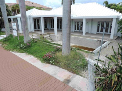 Gourmet Landscaping Services Inc. had to work around many other contractors handling different parts of the renovation. Photo: Gourmet Landscaping Services Inc.