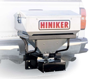 Hiniker says operators have optimum control when using its tailgate spreader. Photo: Hiniker