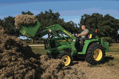 John Deere’s 3025E model provides affordable power for customers. Photo: John Deere