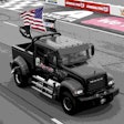 Mack’s ‘Jack’ leads the way during pre-race ceremonies at the Pocono Raceway.
