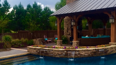 The major design-build project began with a week’s worth of site preparation.