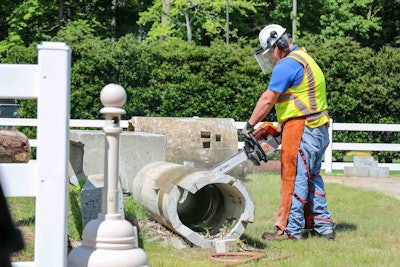 The training session included instruction on proper techniques for cutting different materials, as well as guidance on equipment maintenance and repair. Photo: STIHL