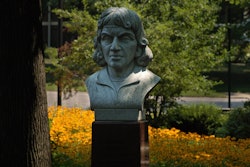 The Polish Cultural Garden features busts of famous scientists and artists as well as plants. Photo: Cleveland Cultural Gardens