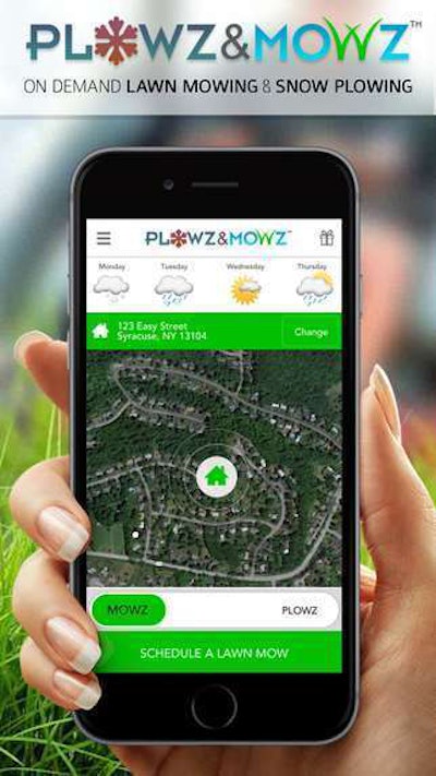 Plowz & Mowz connects local landscapers with customers who need a service completed on a certain day.