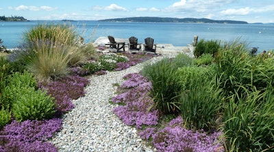 Using a hardscaping material like gravel allows the path to not be easily displaced. Photo: Lankford Associates