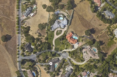 Households like Oakland A’s executive Billy Beane were public shamed after being fined for excessive water usage. Photo: Google Maps