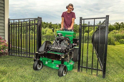 Bob-Cat says its new stand-on commercial mower is ideal for tight spaces. Photo: Bob-Cat