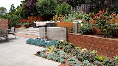 The landscape designer was quick to credit the construction company that helped turn her ideas into a beautiful outdoor space. Photo: Michelle Derviss Landscape Design