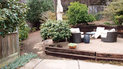 Before its makeover, this backyard had serious drainage problems.