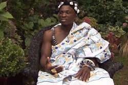 Eric Manu wearing his ceremonial robes discusses how it is his duty to see his people are taken care of. Photo: CTV News