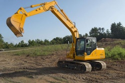 The Lonking CDM6150 excavator has a 121-horsepower Cummins QSB4.5 Tier 3 engine.