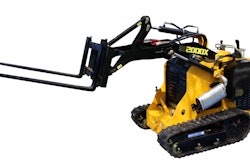 The LHD 2000X mini skid steer shown here is powered by a 25-horsepower Perkins Diesel Engine and has a top speed of 4.5 miles per hour. Photo: LHD Machinery