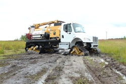 The new system features a hub-mounted design to facilitate conversion from tires to tracks with little or no vehicle modification. Photo: Mattracks