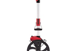 The manufacturer touts the new wheels’ accuracy as well as the durability of their reinforced aluminum frames and joints. The 12-inch model is shown here. Photo: Milwaukee Tool