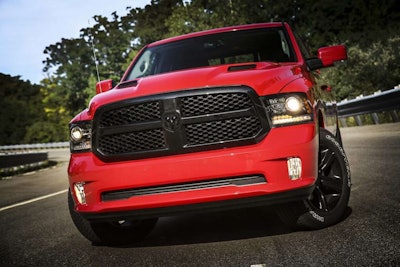 Fans of the Night package appreciate the addition of black-out details to the model, which is based on the Ram Sport. Photo: FCA US LLC