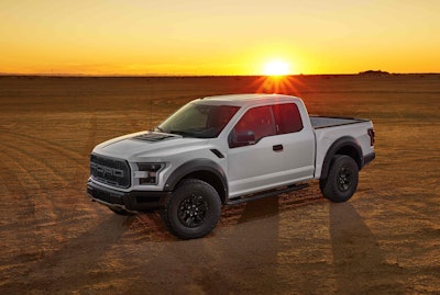 The 2017 Raptor is up to 500 pounds lighter than the 2014 model. Photo: Ford