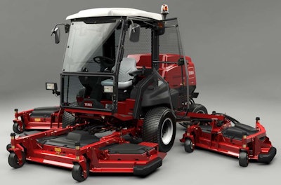 This Groundsmaster 5900-D Series mower shows off the options available in Toro’s new extension kits. Photo: Toro