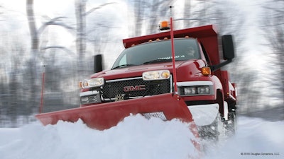Western Products’ redesigned website features dozens of videos and plenty of big product images, including this one: its ‘Heavyweight’ snow plow for trucks in the 14,000-27,000 GVW range. Photo: Western Products