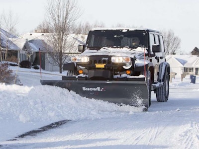 SnowEx says the new Scrape Maxx accessory is particularly helpful for users of SnowEx Light-Truck and Regular-Duty plows. Photo: SnowEx