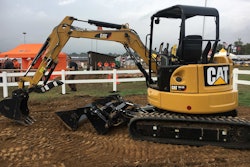 Caterpillar decided to think outside the box with its new 304.5E2 XTC. Photo: Jill Odom