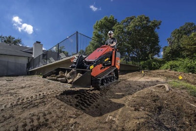 Ditch Witch says landscape contractors will boost their return on investment with the new SK1050 mini skid steer. Photo: Ditch Witch