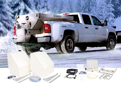 This image shows the 50-gallon tanks along with components of the pump system. Photo: Fisher Engineering