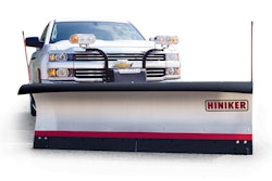 The joystick controller for the Hiniker 7000 Series plows can be mounted anywhere in the cab. Photo: Hiniker