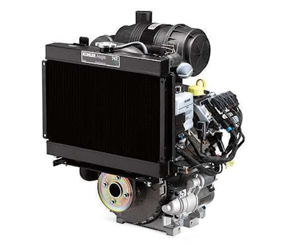 A V-Twin, horizontal shaft gasoline engine, the KOHLER Aegis EFI is available in a 30-horsepower model. Photo: KOHLER Engines
