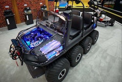 The folks at KOHLER Engines know how to attract landscapers to their booth at GIE+EXPO. The company’s custom UTV, called the KOHLER Command Center, certainly did the trick last week. Photo: KOHLER Engines