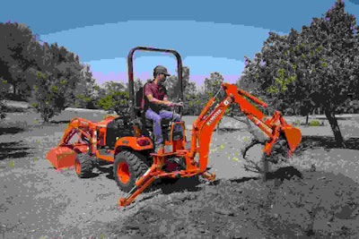 Kubota introduces its new BX80-Series with four models, including the BX23S, a standard equipped loader-backhoe unit. Photo: Kubota