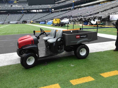 Toro has worked with the NFL on Super Bowl field preparation since the championship began in 1967. Photo: Toro