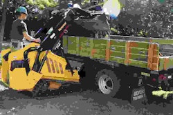 Hydraulic flow ranges from 8.1 gallons per minute up to 15.5 gpm, depending on the demand of the attachment. Photo: Vermeer