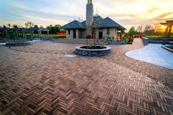 The Barbara Cox Center for Sustainable Horticulture was the winner of the clay brick – permeable – residential/commercial category. Photo: ICPI