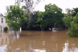 Flood waters not only deprive turfgrass of oxygen but can leave layers of sediment as well. Photo: Tatiana Gerus