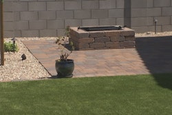 David Bell redid the Roe’s backyard free of charge and also included a fire pit. Photo: 3TV