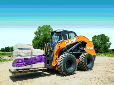 The SV340 is CASE’s largest skid steer and offers considerable power. Photo: CASE