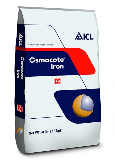 Osmocote Iron fertilizer said to help foliage look greener