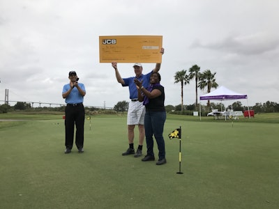 The money supports an early childhood development center named after Lady Carole Bamford, wife of JCB owner Lord Anthony Bamford. Photo: JCB