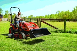 The new CS2210 sub-compact tractor offers a 21.1 horsepower diesel engine. Photo: KIOTI Tractor