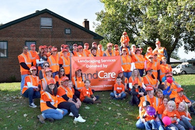 The weekend work at the Boys & Girls Club was part of LandCare’s company-wide ‘CommunityCare Day’ program. Photo: LandCare