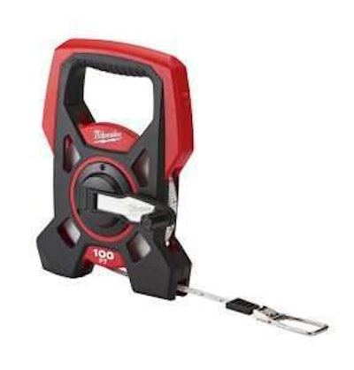 Milwaukee Tool says the long tapes feature the industry’s first blade-cleaning system that keeps contaminants out of the housing. Photo: Milwaukee Tool