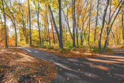 CRJA-IBI Group based in Boston, Massachusetts designed the Wellesley Office Park Walking Path. Photo: Porous Pave