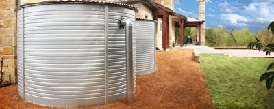 Rainwater catchment systems come in a wide variety of sizes and are designed to handle any number of specialized residential and commercial functions. Photo: ARCSA